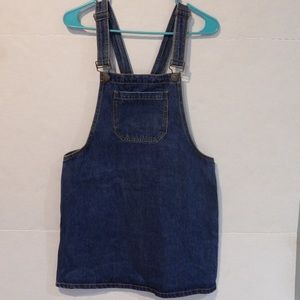 Blue Jean Overall Dress Forever 21